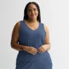 Plus Size Sonoma Goods For Life® Pointelle Sleep Tank -Sonoma Goods For Life Shop 7257415 Pledge Blue