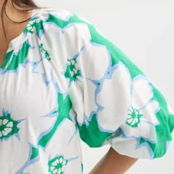 Plus Size Sonoma Goods For Life® Shirred Y-Neck Balloon Sleeve Blouse -Sonoma Goods For Life Shop 7258073 ALT2