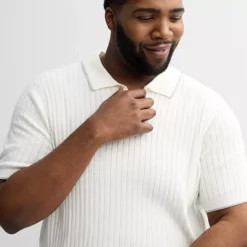 Big & Tall Sonoma Goods For Life® Tipped Sweater Polo -Sonoma Goods For Life Shop 7270301 ALT2