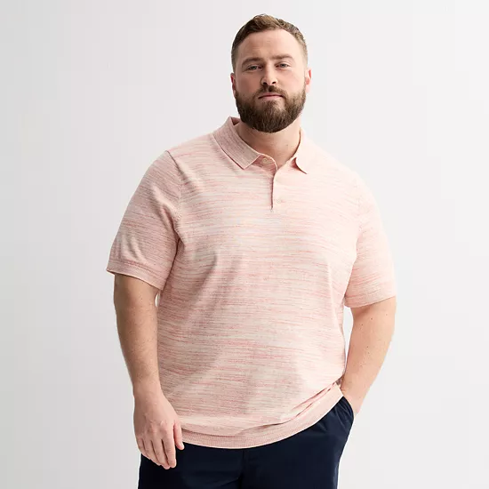 Big & Tall Sonoma Goods For Life® Short Sleeve Sweater Polo 7 Big & Tall Sonoma Goods For Life® Short Sleeve Sweater Polo - Image 5