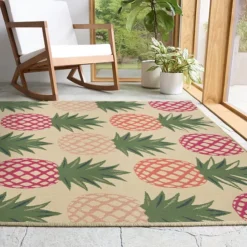 Sonoma Goods For Life® Bright Pineapple Indoor/Outdoor Area Rug -Sonoma Goods For Life Shop 7291905 ALT2