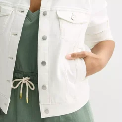 Petite Sonoma Goods For Life® Button-Down Denim Jacket -Sonoma Goods For Life Shop 7295934 ALT2