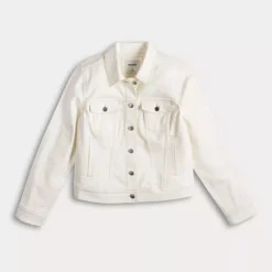 Petite Sonoma Goods For Life® Button-Down Denim Jacket -Sonoma Goods For Life Shop 7295934 ALT4