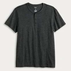 Men's Sonoma Goods For Life® Adaptive Essential Short Sleeve Henley -Sonoma Goods For Life Shop 7309289 ALT2