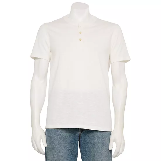 Men's Sonoma Goods For Life® Adaptive Essential Short Sleeve Henley T-Shirt 3 Men's Sonoma Goods For Life® Adaptive Essential Short Sleeve Henley T-Shirt
