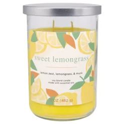 Sonoma Goods For Life® 17-oz. Sweet Lemongrass Single Pour Candle Jar -Sonoma Goods For Life Shop 7311842 ALT2
