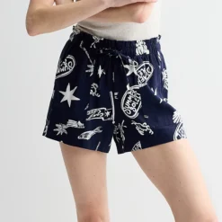 Women's Sonoma Goods For Life® Femme Shorts -Sonoma Goods For Life Shop 7325613 Navy Marine Toss