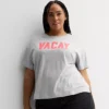Plus Size Sonoma Goods For Life® Boxy Tee -Sonoma Goods For Life Shop 7327441 Gray Vacay Graphic