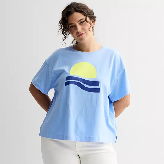 Plus Size Sonoma Goods For Life® Boxy Tee 8 Plus Size Sonoma Goods For Life® Boxy Tee - Image 6