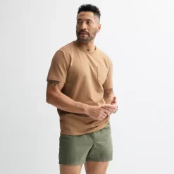 Men's Sonoma Goods For Life® Crewneck Short Sleeve Heavy Weight T-Shirt -Sonoma Goods For Life Shop 7330854 Brown