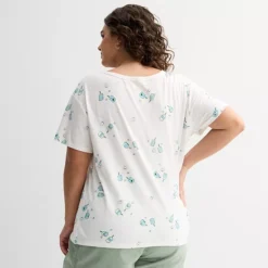 Plus Size Sonoma Goods For Life® Relaxed V-Neck Tee -Sonoma Goods For Life Shop 7368851 ALT