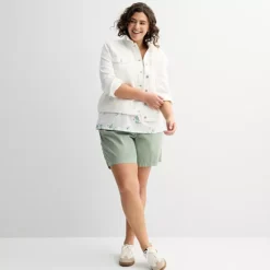 Plus Size Sonoma Goods For Life® Relaxed V-Neck Tee -Sonoma Goods For Life Shop 7368851 ALT3