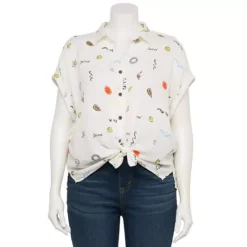 Plus Size Sonoma Goods For Life® Camp Shirt