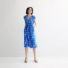 Petite Sonoma Goods For Life® Smock Button Midi Dress -Sonoma Goods For Life Shop 7381264 Blue Nautical Print