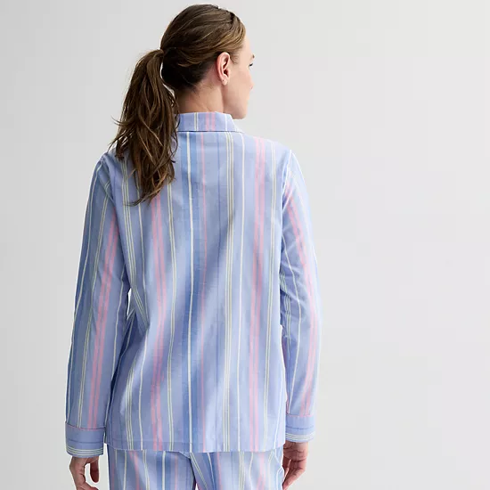 Women's Sonoma Goods For Life® Sleep Notch Boy Friend Sleep Shirt 4 Women's Sonoma Goods For Life® Sleep Notch Boy Friend Sleep Shirt - Image 2