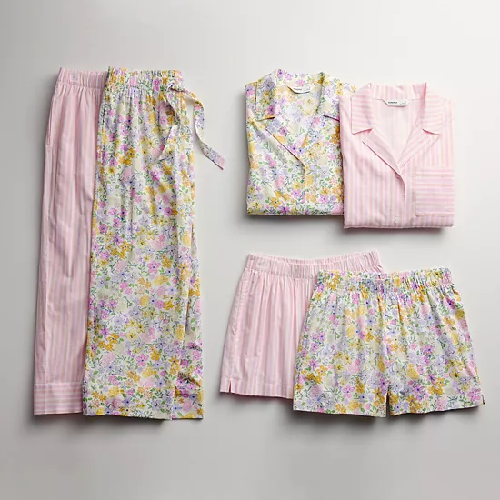 Women's Sonoma Goods For Life® Sleep Notch Boy Friend Sleep Shirt 8 Women's Sonoma Goods For Life® Sleep Notch Boy Friend Sleep Shirt - Image 6