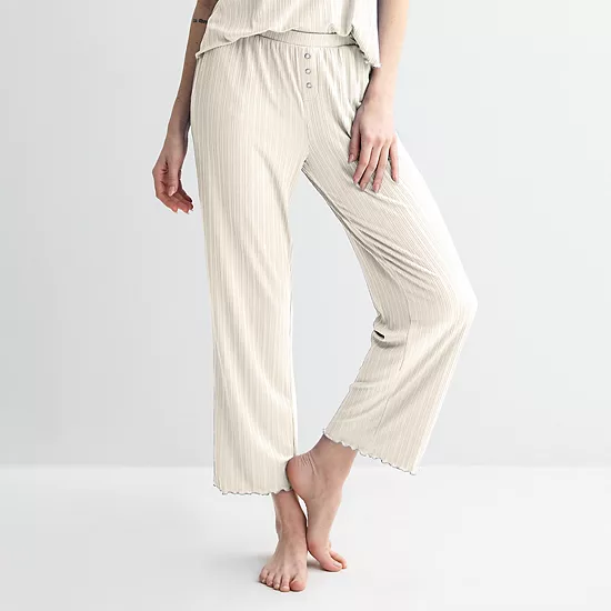 Women's Sonoma Goods For Life® Elevated Rib Pajama Pants 3 Women's Sonoma Goods For Life® Elevated Rib Pajama Pants