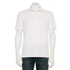 Men's Sonoma Goods For Life® Texture Polo Shirt -Sonoma Goods For Life Shop 7438496 White