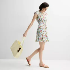 Women's Sonoma Goods For Life® Tie Shoulder Henley Dress -Sonoma Goods For Life Shop 7438902 ALT3