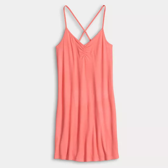 Women's Sonoma Goods For Life® Crinkled Rib Sleep Chemise 6 Women's Sonoma Goods For Life® Crinkled Rib Sleep Chemise - Image 4