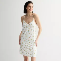 Women's Sonoma Goods For Life® Crinkled Rib Sleep Chemise 17 Women's Sonoma Goods For Life® Crinkled Rib Sleep Chemise -Sonoma Goods For Life Shop 7440720 White Orange