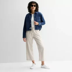 Women's Sonoma Goods For Life® Cropped Shacket -Sonoma Goods For Life Shop 7451669 ALT3