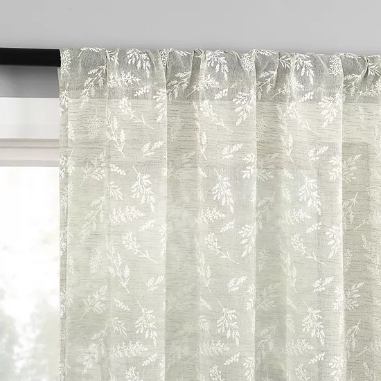 Sonoma Goods For Life® Nolia Sheer Rod Pocket Set Of 2 Window Curtain Panels 4 Sonoma Goods For Life® Nolia Sheer Rod Pocket Set Of 2 Window Curtain Panels - Image 2