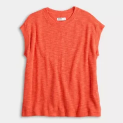 Petite Sonoma Goods For Life® Open Knit Muscle Tee -Sonoma Goods For Life Shop 7467898 ALT4