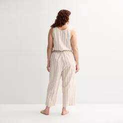 Plus Size Sonoma Goods For Life® Linen Like Woven Pajama Pants -Sonoma Goods For Life Shop 7487381 ALT