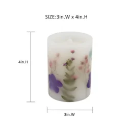 Sonoma Goods For Life® Purple Flower LED Candle -Sonoma Goods For Life Shop 7493859 ALT3