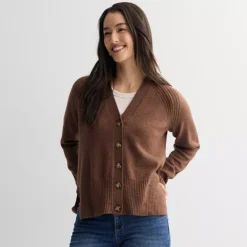 Women's Sonoma Goods For Life® Lightweight Longline Cardigan -Sonoma Goods For Life Shop 7507177 Chocolatier