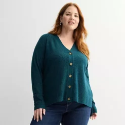 Plus Size Sonoma Goods For Life® Lightweight Longline Cardigan -Sonoma Goods For Life Shop 7507180 Midnight Sapphire