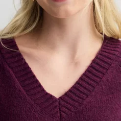 Women's Sonoma Goods For Life® V-Neck Pullover Sweater -Sonoma Goods For Life Shop 7507472 ALT2