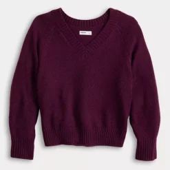 Women's Sonoma Goods For Life® V-Neck Pullover Sweater -Sonoma Goods For Life Shop 7507472 ALT4