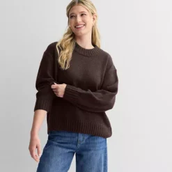 Women's Sonoma Goods For Life® Cozy Crew Neck Pullover -Sonoma Goods For Life Shop 7507473 Laney Plum