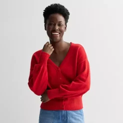 Women's Sonoma Goods For Life® Lightweight Cardigan -Sonoma Goods For Life Shop 7507688 Garden Poppy