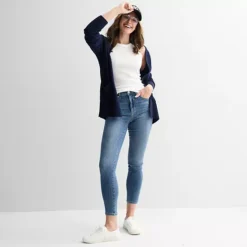 Petite Sonoma Goods For Life® Open Front Longline Cardigan -Sonoma Goods For Life Shop 7509315 ALT3