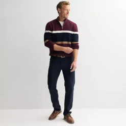 Men's Sonoma Goods For Life® Chest Stripe Quarter-Zip Sweater 15 Men's Sonoma Goods For Life® Chest Stripe Quarter-Zip Sweater -Sonoma Goods For Life Shop 7516320 ALT3