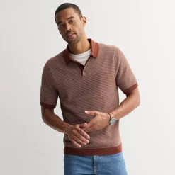 Sonoma Goods For Life® Sweater Polo -Sonoma Goods For Life Shop 7516325 Rust Stripe