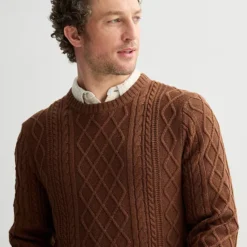 Men's Sonoma Goods For Life® Cable Knit Crewneck Sweater 14 Men's Sonoma Goods For Life® Cable Knit Crewneck Sweater -Sonoma Goods For Life Shop 7526140 ALT2