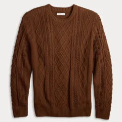 Men's Sonoma Goods For Life® Cable Knit Crewneck Sweater 16 Men's Sonoma Goods For Life® Cable Knit Crewneck Sweater -Sonoma Goods For Life Shop 7526140 ALT4