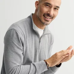 Sonoma Goods For Life® Essential Pique Quarter Zip Pullover -Sonoma Goods For Life Shop 7551430 ALT2