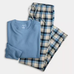 Men's Sonoma Goods For Life® 2-pc. Flannel Long Sleeve Pajama Top & Pajama Pants Set -Sonoma Goods For Life Shop 7565576 ALT2