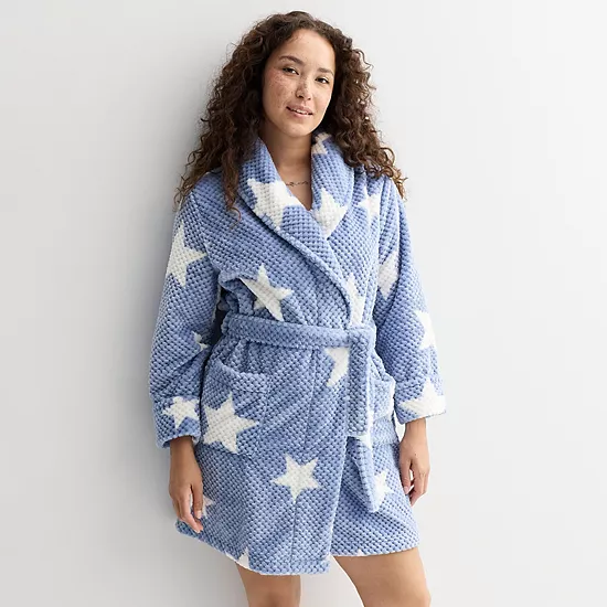 Women's Sonoma Goods For Life® Short Plush Wrap Robe 14 Women's Sonoma Goods For Life® Short Plush Wrap Robe - Image 12