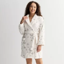 Women's Sonoma Goods For Life® Short Plush Wrap Robe 23 Women's Sonoma Goods For Life® Short Plush Wrap Robe -Sonoma Goods For Life Shop 7570904 Gray Starnight