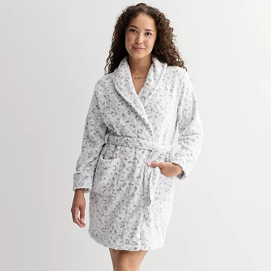 Women's Sonoma Goods For Life® Short Plush Wrap Robe 12 Women's Sonoma Goods For Life® Short Plush Wrap Robe - Image 10