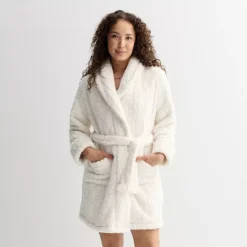 Women's Sonoma Goods For Life® Short Plush Wrap Robe 21 Women's Sonoma Goods For Life® Short Plush Wrap Robe -Sonoma Goods For Life Shop 7570904 Ivory Tusk