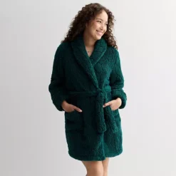 Women's Sonoma Goods For Life® Short Plush Wrap Robe 25 Women's Sonoma Goods For Life® Short Plush Wrap Robe -Sonoma Goods For Life Shop 7570904 Olympic Green