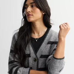 Women's Sonoma Goods For Life® Striped Tunic Cardigan -Sonoma Goods For Life Shop 7571922 ALT2