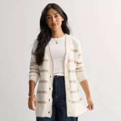 Women's Sonoma Goods For Life® Striped Tunic Cardigan